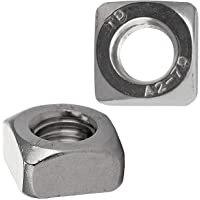 FASTON Tuercas cuadradas M5 de acero inoxidable A2 V2A (10 unidades) Tuerca deslizante DIN 557